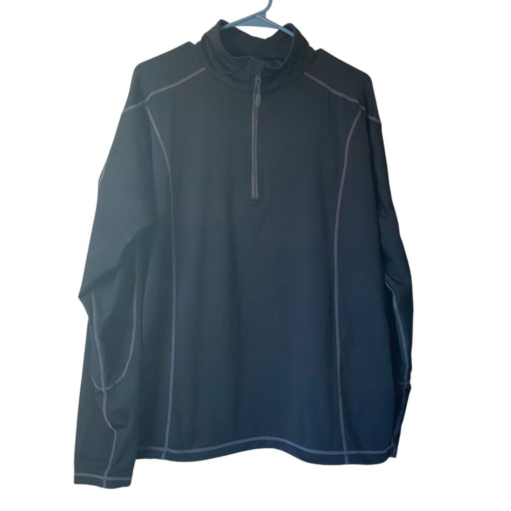 NFL New Orleans Saints 50th Anniversary Men‎ XL Black 1/4 Zip Pullover Shirt